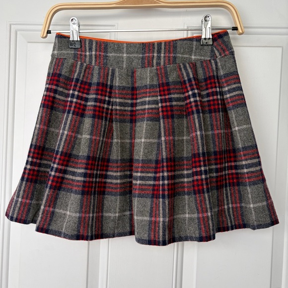 •Boden johnnie b• Girls Plaid Wrap Skirt w/ Buckle Waist  - Size 11-12 - Picture 4 of 7